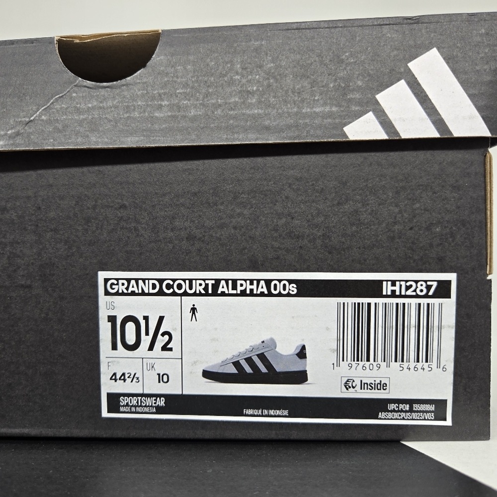 New adidas Grand Court Alpha 'Grey Black' IH1287 Men's Shoes Size 10.5 - Picture 8 of 8